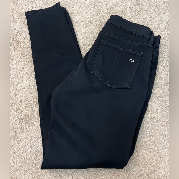 Rag & Bone Leggings in Black Plush Size 27 Jeggings Denim - Picture 6 of 13